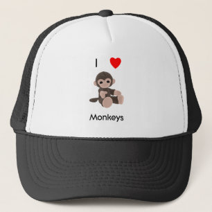 Boné Eu amo macacos