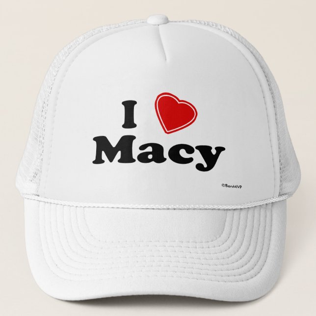 Boné Eu amo Macy (Frente)