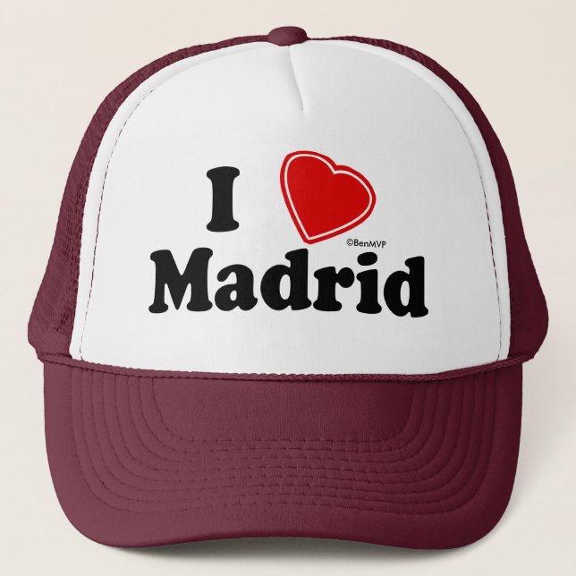 Boné Eu amo Madrid (Frente)