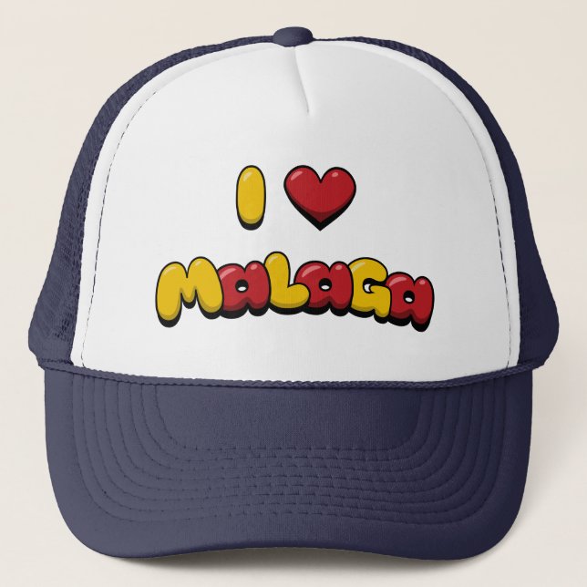 Boné Eu Amo Málaga (Frente)