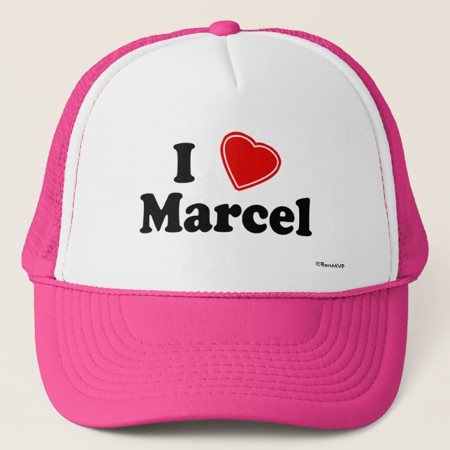 Boné Eu amo Marcel (Frente)