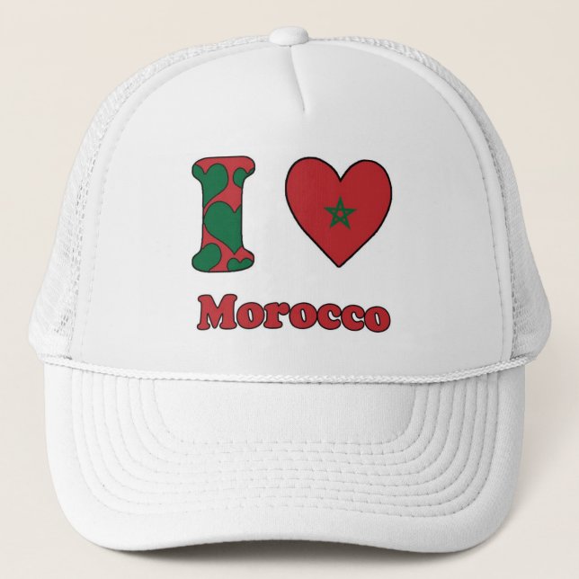 Boné Eu amo Marrocos (Frente)