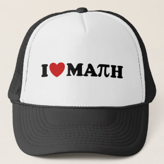 Boné Eu Amo Matemática