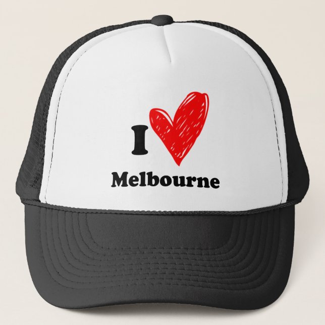 Boné Eu amo Melbourne (Frente)