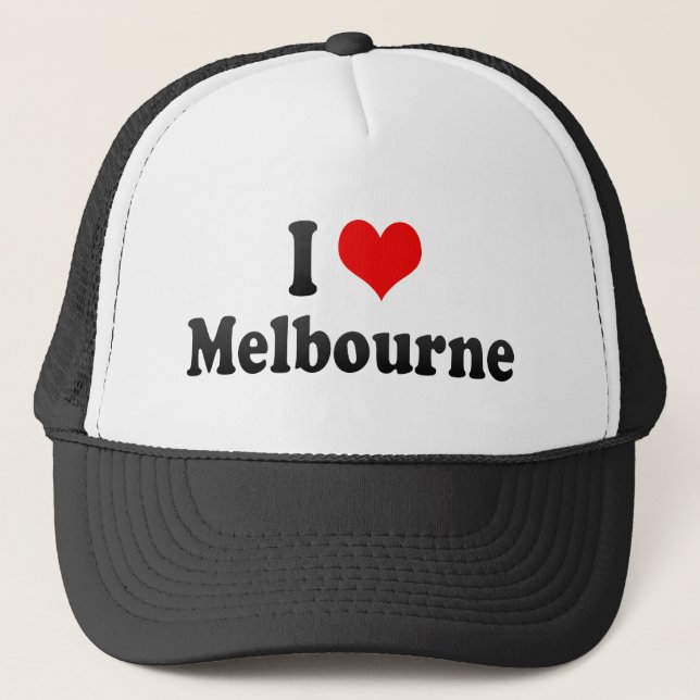 Boné Eu amo Melbourne, Austrália (Frente)