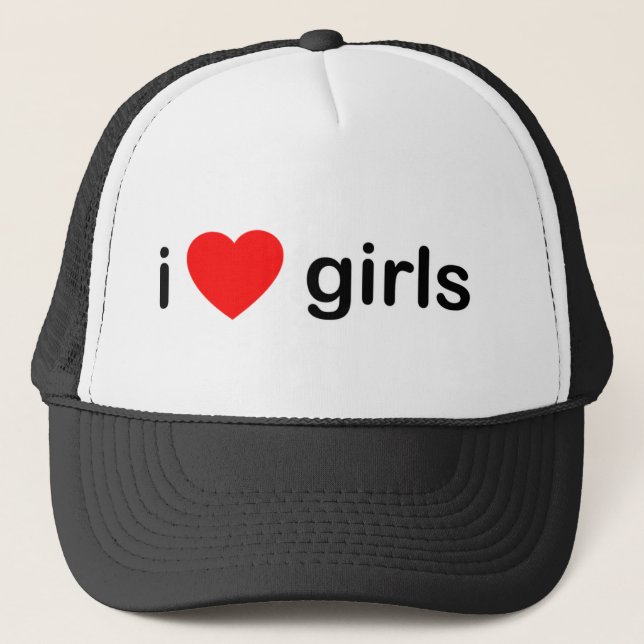 Boné Eu amo meninas (Frente)