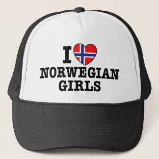 Boné Eu Amo Meninas Norueguesas