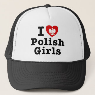 Boné Eu Amo Meninas Poloneses