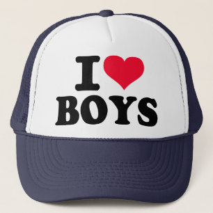 Boné Eu amo meninos