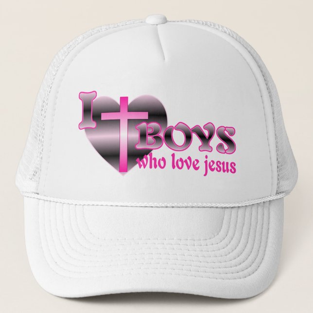 Boné Eu Amo Meninos Que Amam Jesus (Frente)