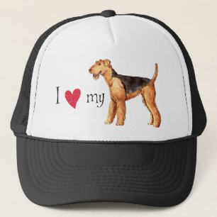 Boné Eu amo meu Airedale