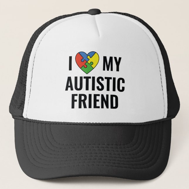 Boné Eu Amo Meu Amigo Autista (Frente)