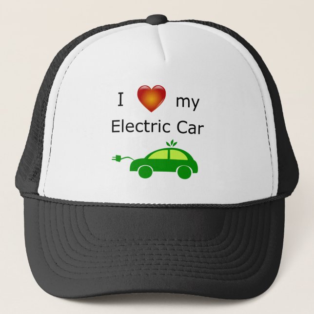 Boné Eu amo meu carro elétrico (Frente)
