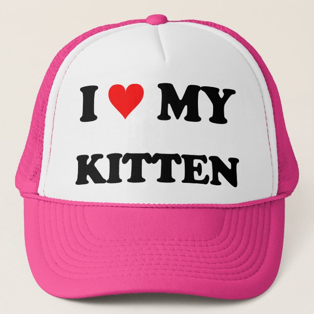Boné Eu Amo Meu Gatinho (Frente)