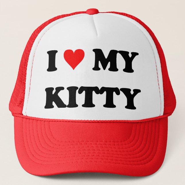 Boné Eu Amo Meu Gatinho (Frente)