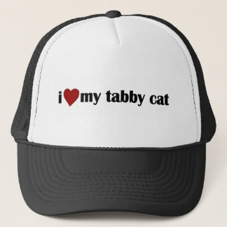 Boné Eu amo meu gato de gato malhado