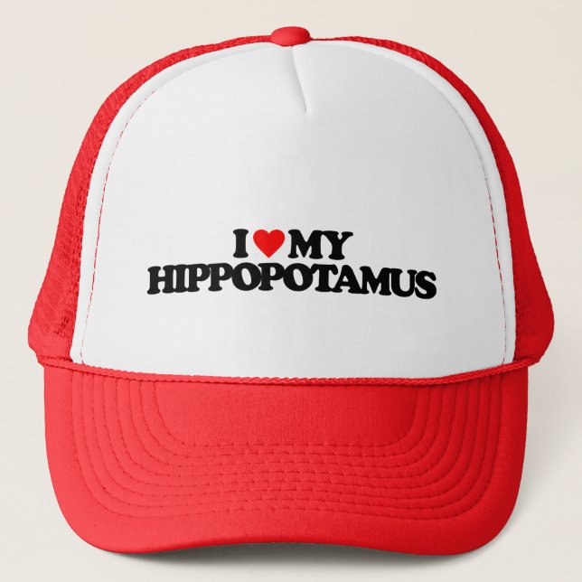 BONÉ EU AMO MEU HIPOTÂMUS (Frente)