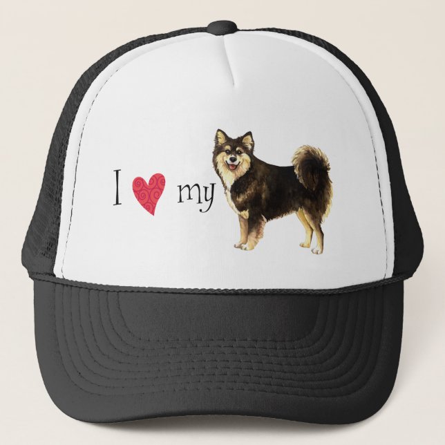 Boné Eu Amo meu Lapphund Finlandês (Frente)
