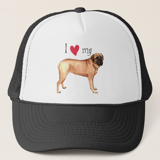 Boné Eu amo meu Mastiff (Frente)