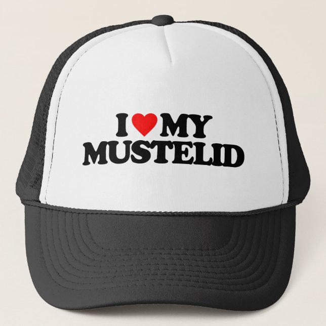 BONÉ EU AMO MEU MUSTELID (Frente)
