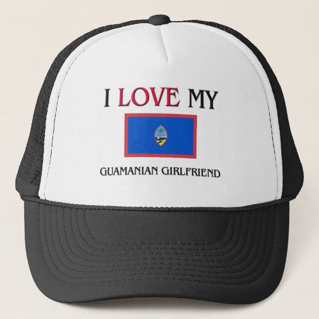 Boné Eu amo meu namorada guamês (Frente)