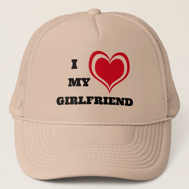 Boné Eu Amo Meu Namorada Personalizado (Frente)