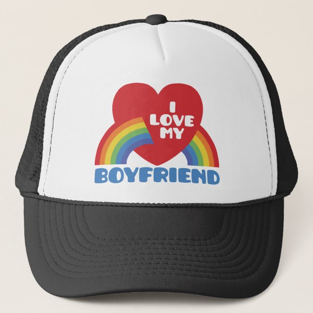 Boné Eu Amo Meu Namorado (Frente)