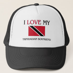 Boné Eu amo meu namorado de Trindade e Tobago