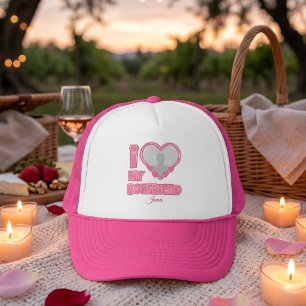 Boné Eu Amo Meu Namorado Personalizado – Adicionar Foto