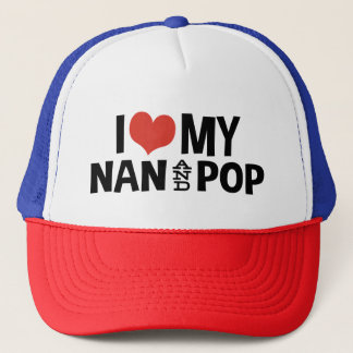 Boné Eu amo meu Nan e Pop