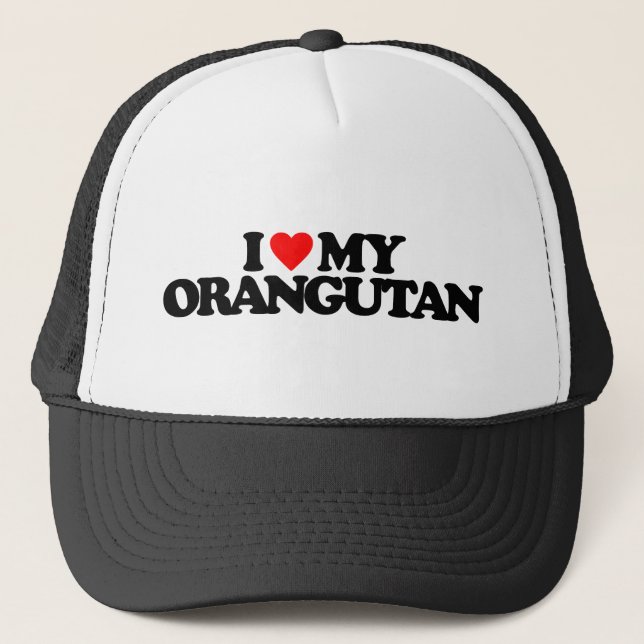 BONÉ EU AMO MEU ORANGUTAN (Frente)