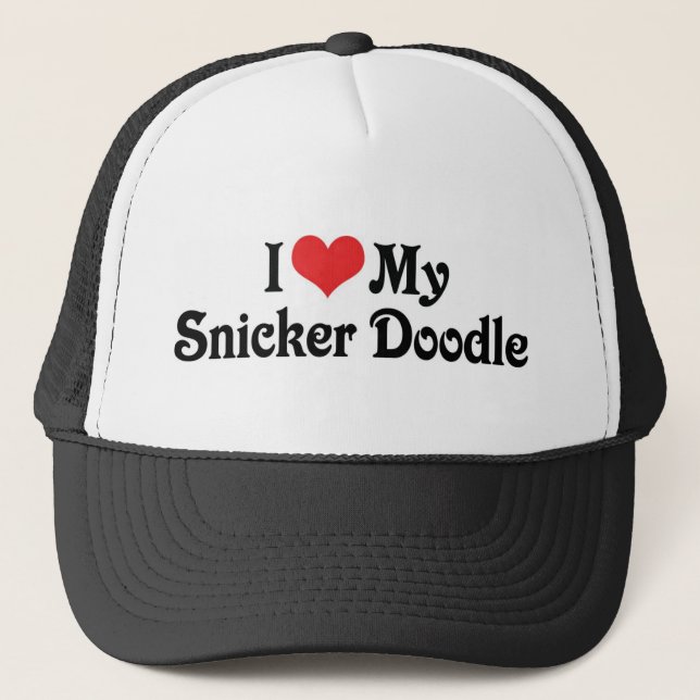 Boné Eu Amo Meu Snicker Doodle (Frente)