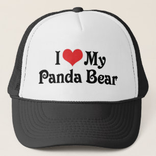 Boné Eu Amo Meu Urso De Panda