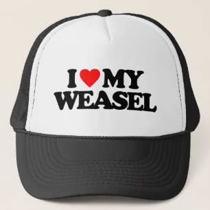 BONÉ EU AMO MEU WEASEL