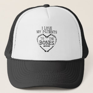 Boné Eu Amo Meus Pacientes Até Os Ossos Quiropraxista