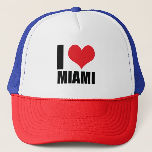 Boné Eu amo Miami (Frente)