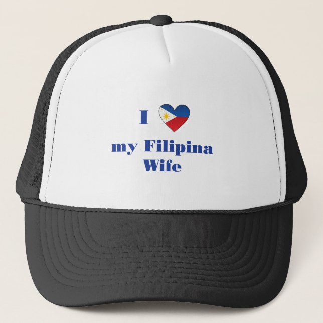 Boné Eu amo minha esposa filipina 1 (Frente)