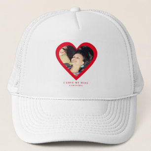 Boné Eu amo Minha Esposa Foto Personalizada