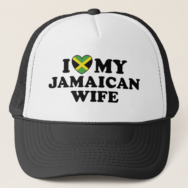 Boné Eu Amo Minha Esposa Jamaicana (Frente)