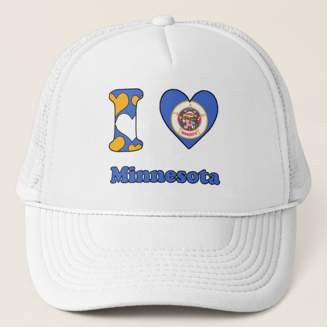 Boné Eu amo Minnesota (Frente)