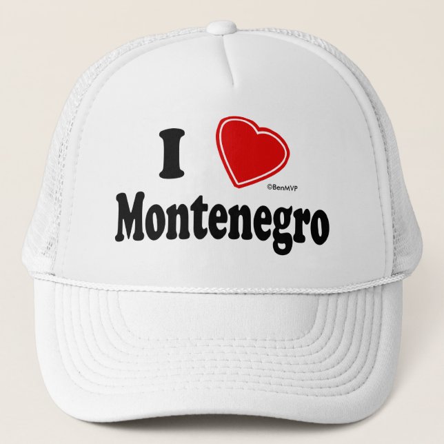 Boné Eu amo Montenegro (Frente)