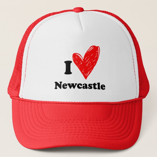 Boné Eu amo Newcastle (Frente)