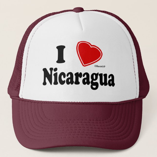 Boné Eu amo Nicarágua (Frente)