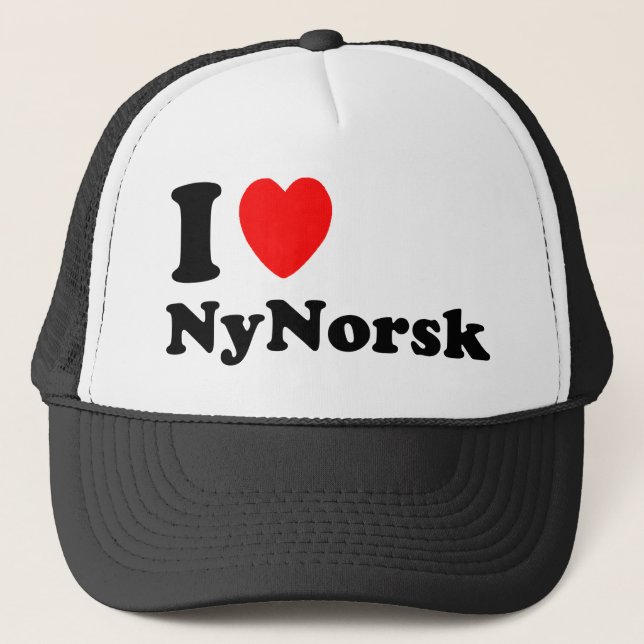 Boné Eu amo Nynorsk (Frente)