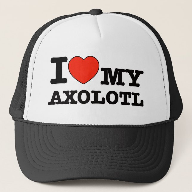 Boné Eu amo o axolotl (Frente)