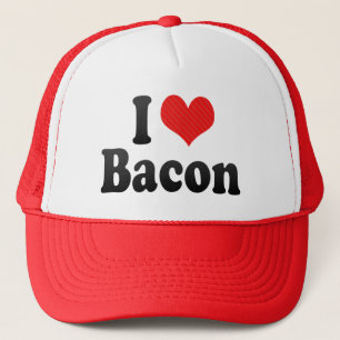 Boné Eu amo o bacon
