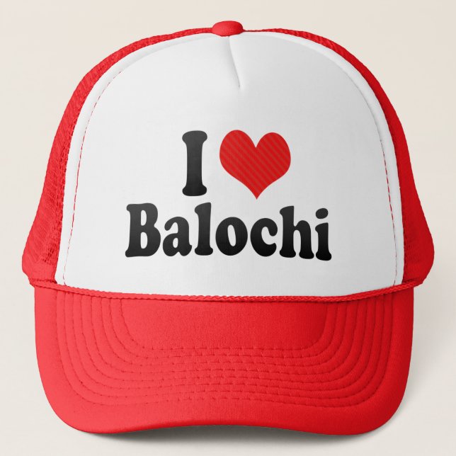 Boné Eu amo o Balochi (Frente)