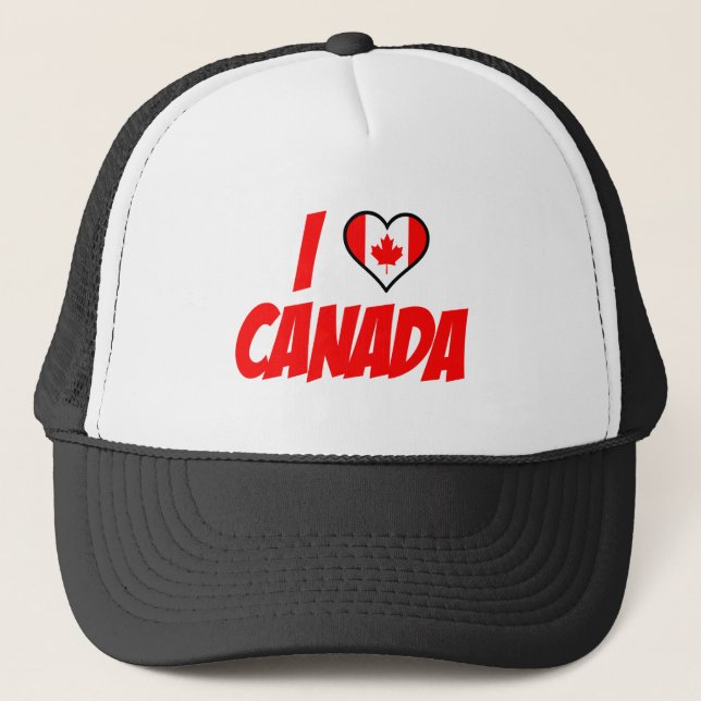 Boné Eu amo o Canadá (Frente)