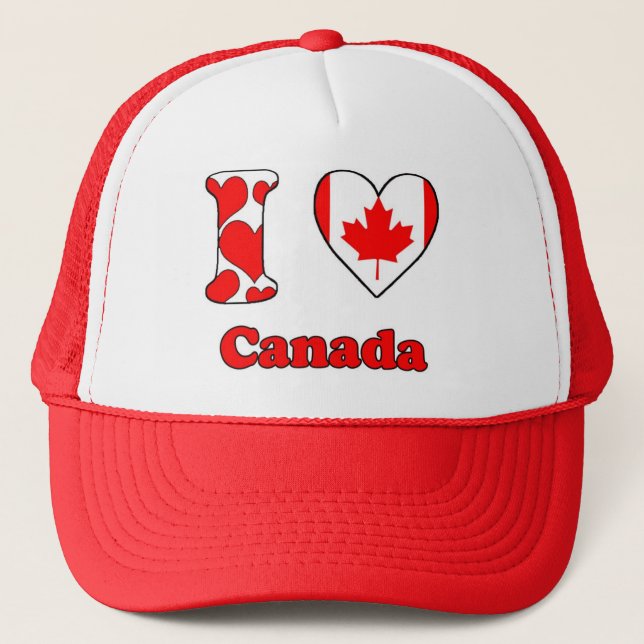 Boné Eu amo o Canadá (Frente)