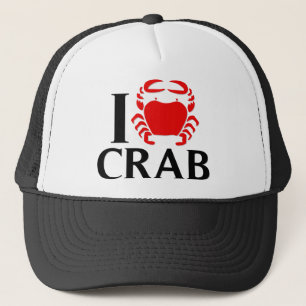Boné Eu amo o caranguejo